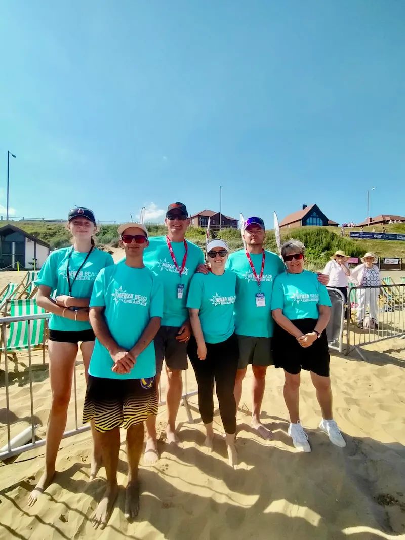 Skyball volunteers helping at NEVZA 2025 tournament